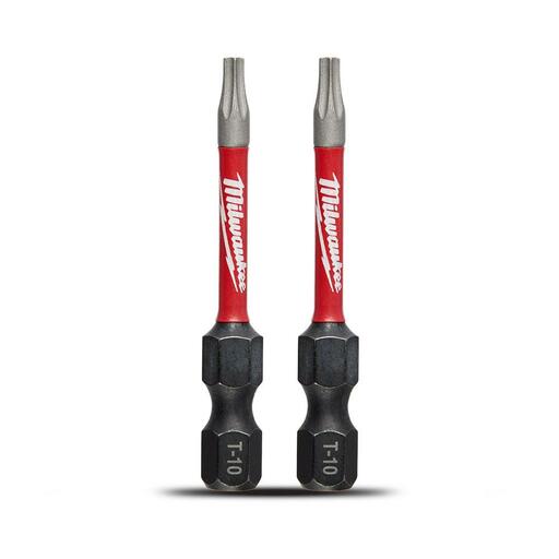 Milwaukee 48324982 2-Pack SHOCKWAVE™ Torx T10 2" x 50mm Power Impact Driver Bit – image 2