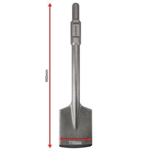 Techsmart TCPS110 460mm x 110mm 30mm Hex Wide Chisel Clade Spade – image 3