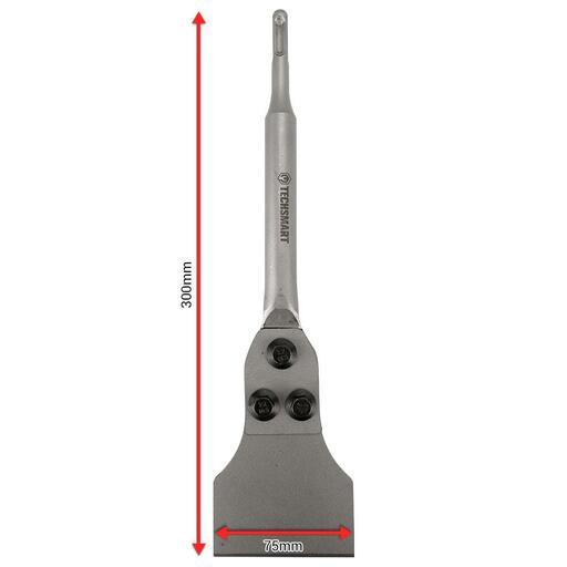 Techsmart TFCC300 14mm x 75mm x 300mm SDS Plus Floor Cleaning Chisel – image 3