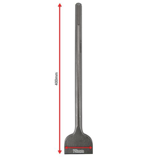 Techsmart TMC4001875 18mm x 400mm x 75mm SDS Max Chisel – image 3
