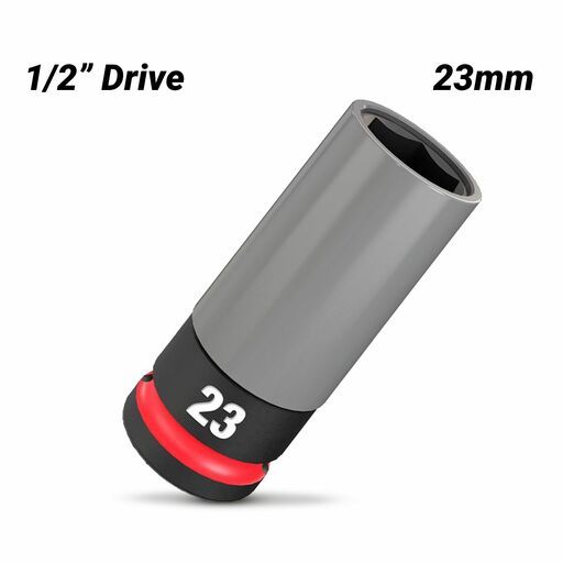 Milwaukee 49667808 1/2" Drive 23mm SHOCKWAVE Impact Duty Lug Nut Wheel Socket – image 2