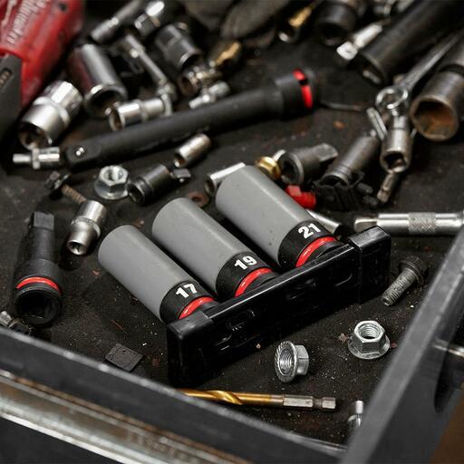 Milwaukee 49667830 3pce 1/2" Drive SHOCKWAVE Impact Duty Lug Nut Wheel Socket Set – image 5