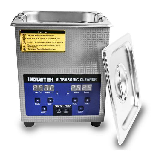 Industek ICLE2L+CT-GWU-5L 60W 220V 2L Digital Timer Stainless Steel Ultrasonic Cleaner & 5L Kleanium Industrial Green-Wash Universal Ultrasonic Degreaser – image 4