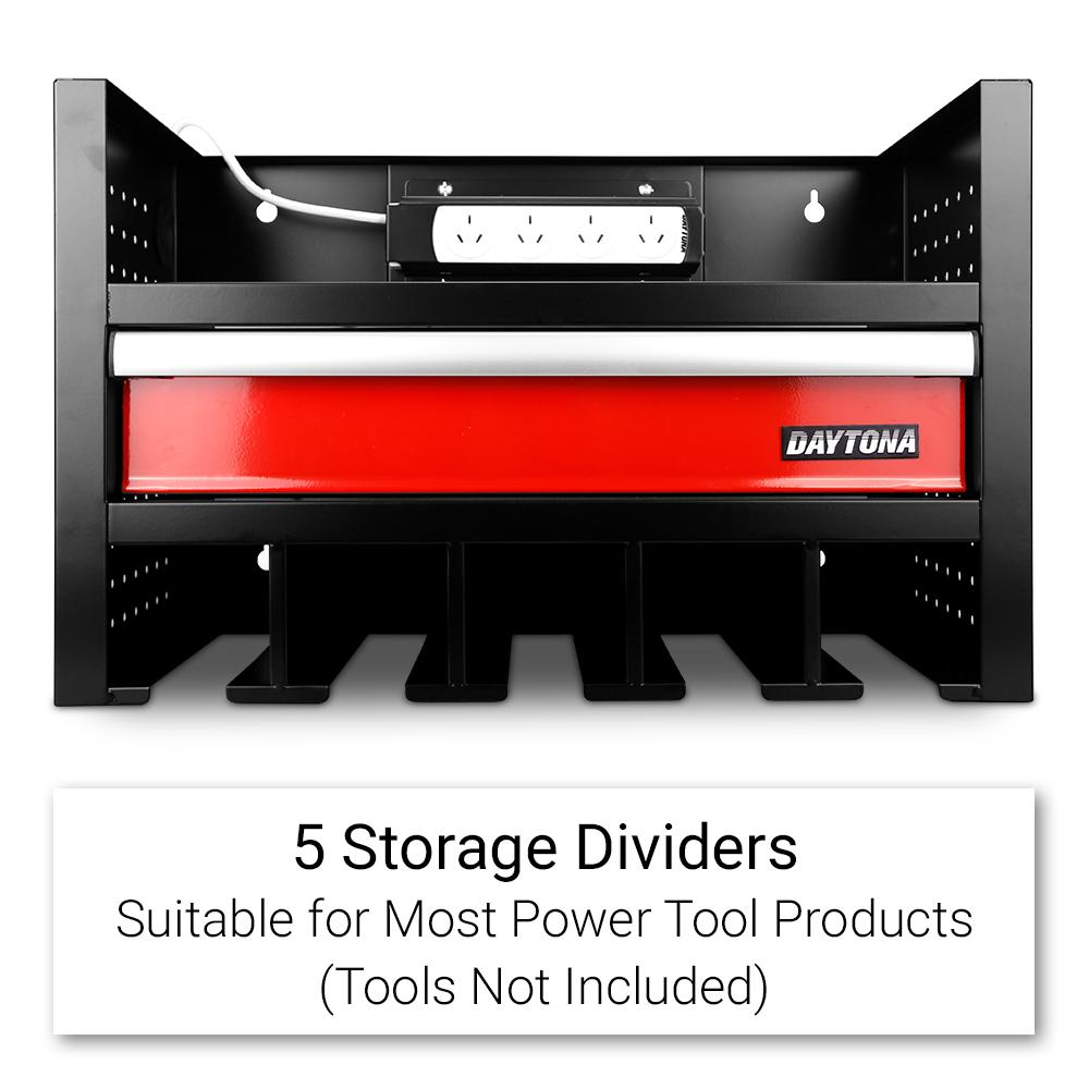 Daytona D5SLOT 5 Slot Cordless Power Tool Organiser Storage & Charging Station – image 6