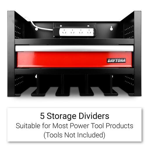 Daytona D5SLOT 5 Slot Cordless Power Tool Organiser Storage & Charging Station – image 6