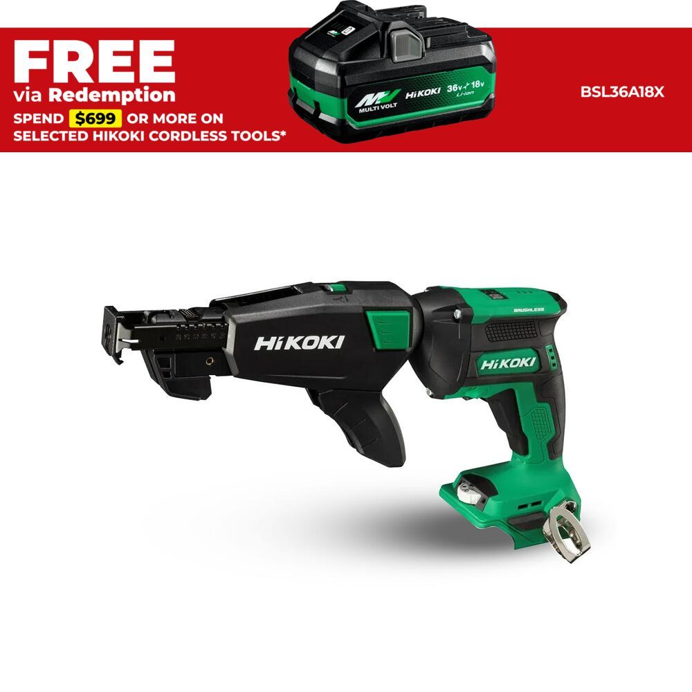 HiKOKI W18DA(H5Z) 18V Li-ion Cordless Brushless Collated Screwdriver - Skin Only – image 1