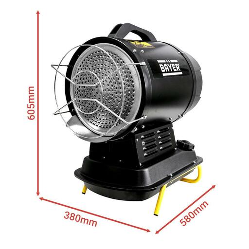 Bayer BRDH20KW 20kW Portable Radiant Diesel Heater