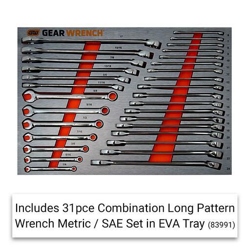 GEARWRENCH 33311 234pce 660mm (26") Game Changer Green Edition 7 Drawer Tool Chest & 7 Drawer Trolley - All EVA – image 3