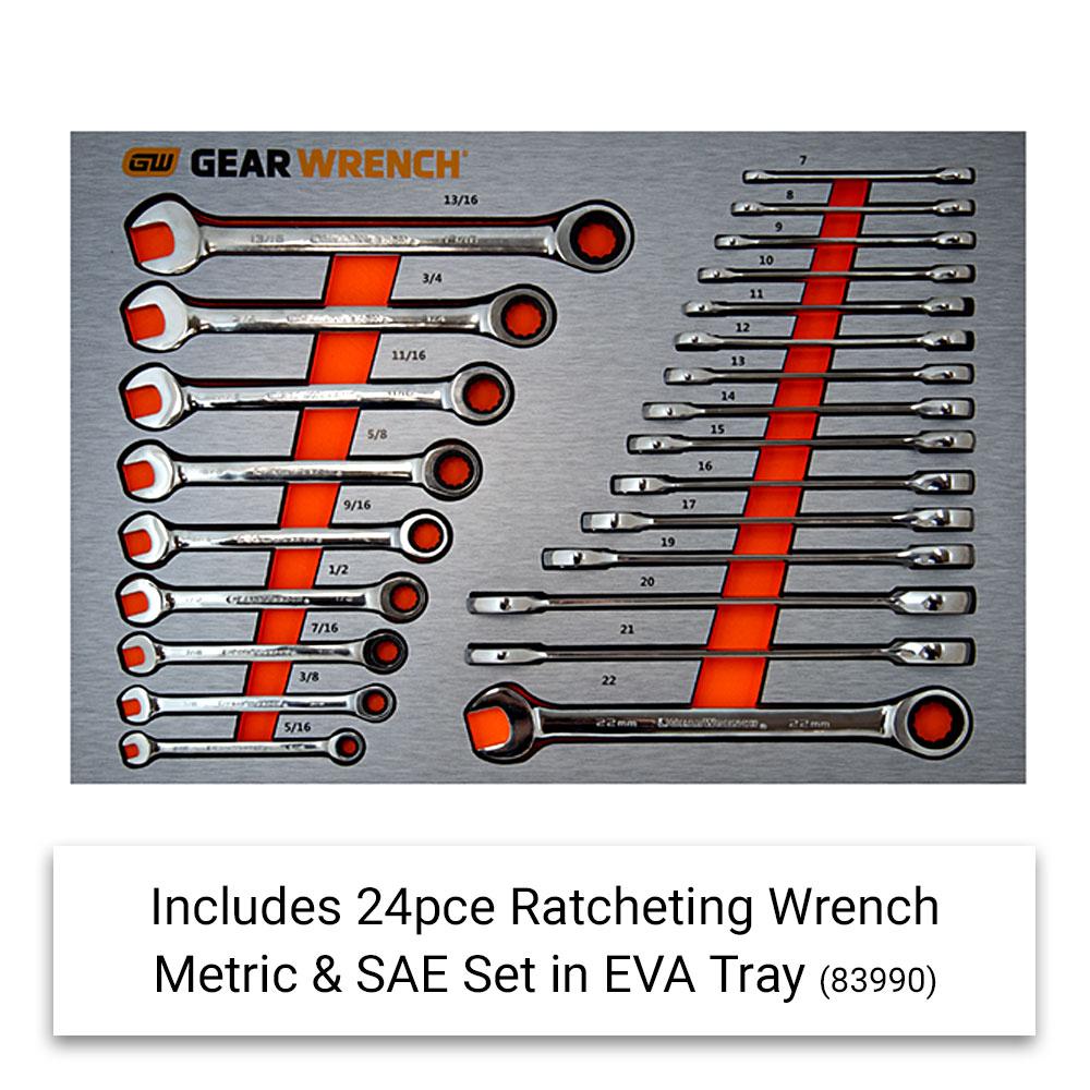 GEARWRENCH 33311 234pce 660mm (26") Game Changer Green Edition 7 Drawer Tool Chest & 7 Drawer Trolley - All EVA – image 6
