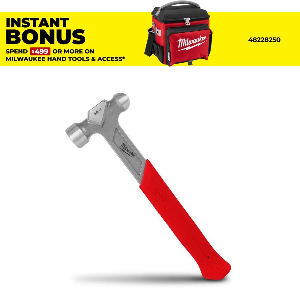 Milwaukee 48229130 16oz Steel Ball Peen Hammer – image 1