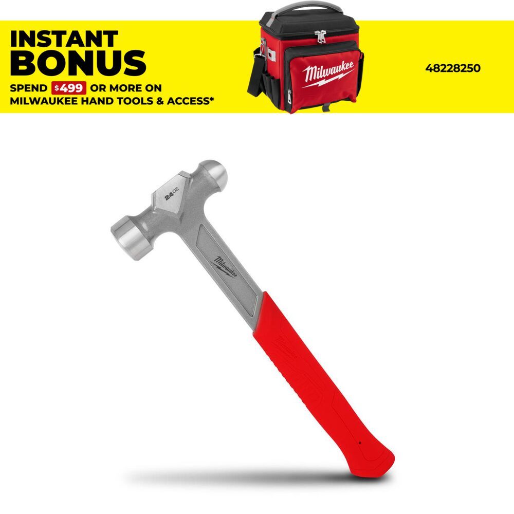 Milwaukee 48229131 24oz Steel Ball Peen Hammer – image 1