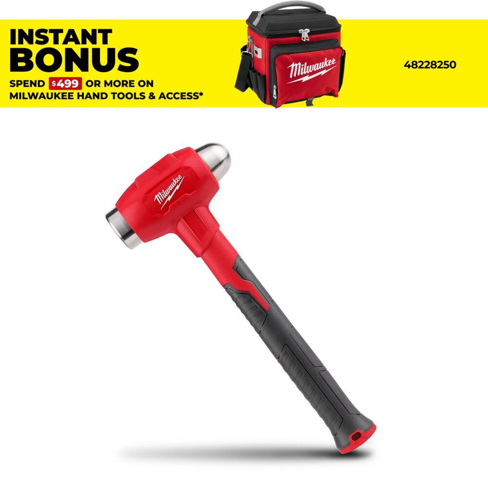 Milwaukee 48229141 32oz Dead Blow Ball Peen Hammer – image 1