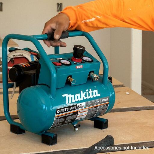 Makita AC001GZ 40V Max XGT Li-ion Brushless Cordless Oil Free 7.6L Air Compressor - Skin Only – image 3