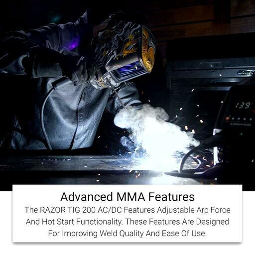 UNIMIG U12002K 240V 9.0kVa RAZOR TIG 200 AC/DC Welder