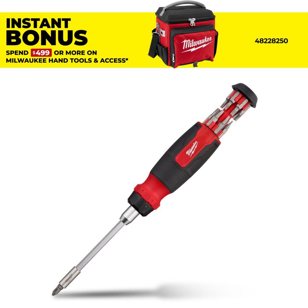 Milwaukee 48222903 14-in-1 Ratcheting Multi-Bit Screwdriver – image 1