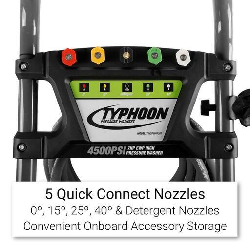 Typhoon TINDPW4650T 7.0HP 4500PSI Petrol High Pressure Washer With Turbo Head – image 9