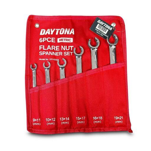 Daytona Dfnss621 6pce 9mm 21mm Metric Flare Nut Spanner Set 