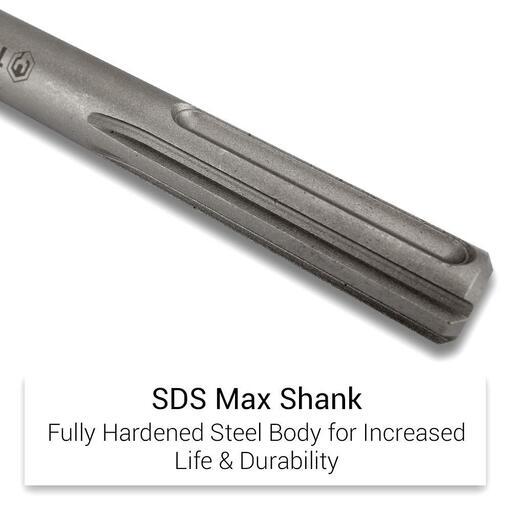 Techsmart TMCG18 18mm x 250mm SDS Max Ground Rod Driver – image 5