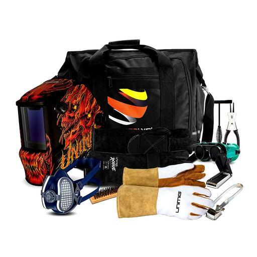 UNIMIG AK11019 Professional Series Demon Helmet Apprentice Kit + Respirator Kit