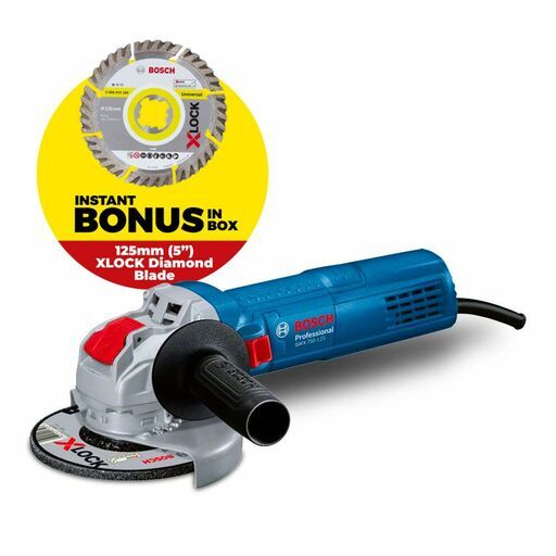 Bosch GWX 750-125 (0.601.7C9.240) 750W 125mm (5") X-Lock Angle Grinder