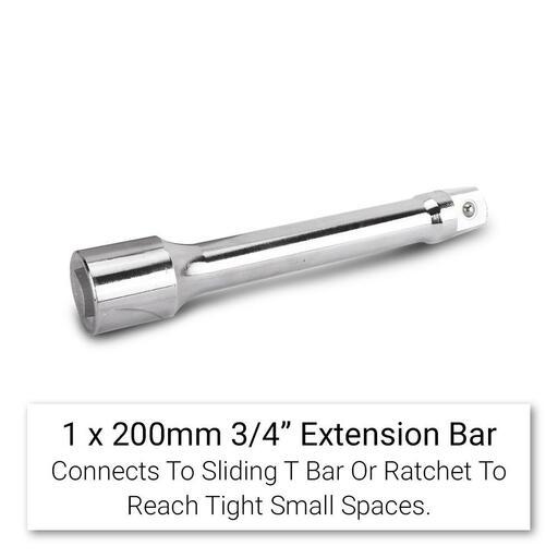 Daytona DSS2734 27pce 3/4" Drive 12 Point Metric 22-50mm & SAE 7/8"-2" Square Drive Socket Set – image 6