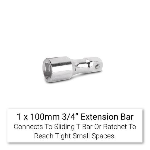 Daytona DSS2734 27pce 3/4" Drive 12 Point Metric 22-50mm & SAE 7/8"-2" Square Drive Socket Set – image 7