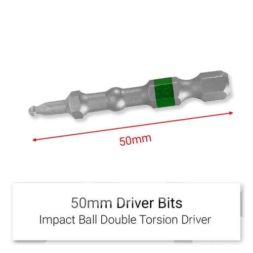 Xtorque XASSHX50 5pce HEX Assorted Ball Point 50mm Driver Bit Set – image 3