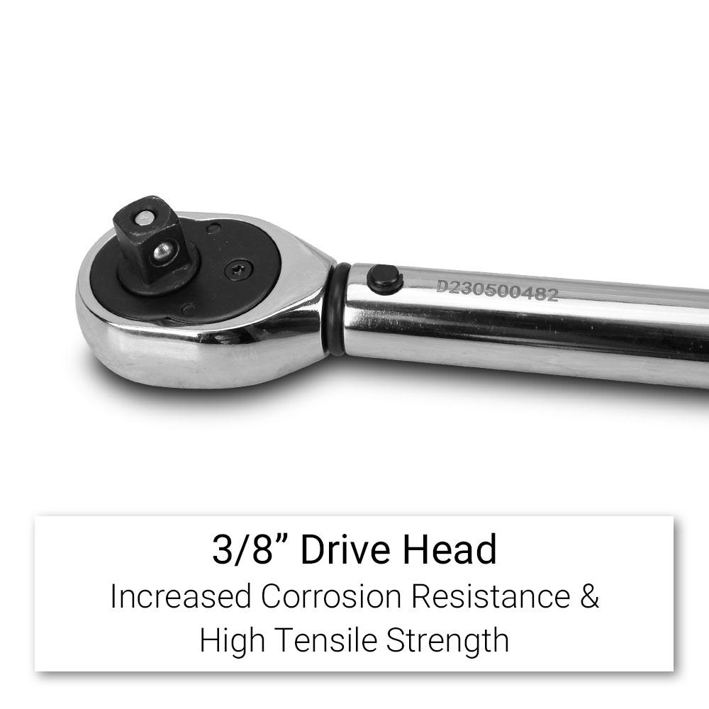 Daytona D38TW50NMWT 3/8" Drive 295mm Window Type Torque Wrench 10-50NM – image 4