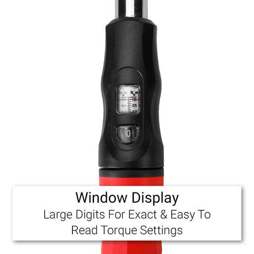 Daytona D38TW50NMWT 3/8" Drive 295mm Window Type Torque Wrench 10-50NM – image 2