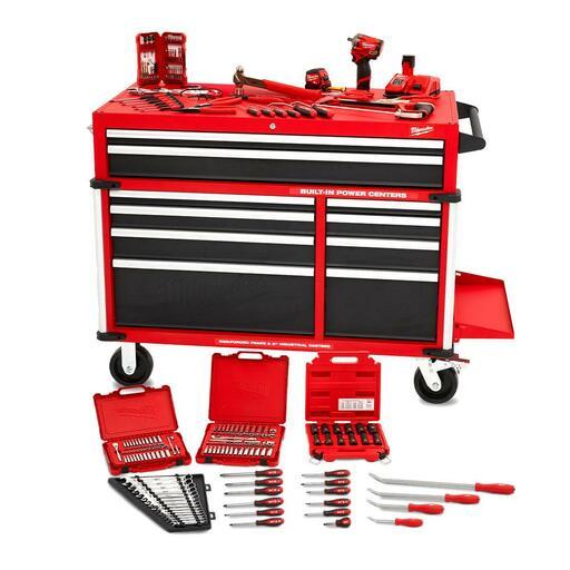 Milwaukee MTK238C46S 238pce 46" Automotive Starter Toolkit in 10 Drawer Steel Tool Cabinet Trolley