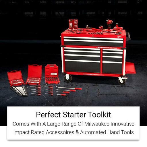 Milwaukee MTK238C46S 238pce 46" Automotive Starter Toolkit in 10 Drawer Steel Tool Cabinet Trolley – image 4