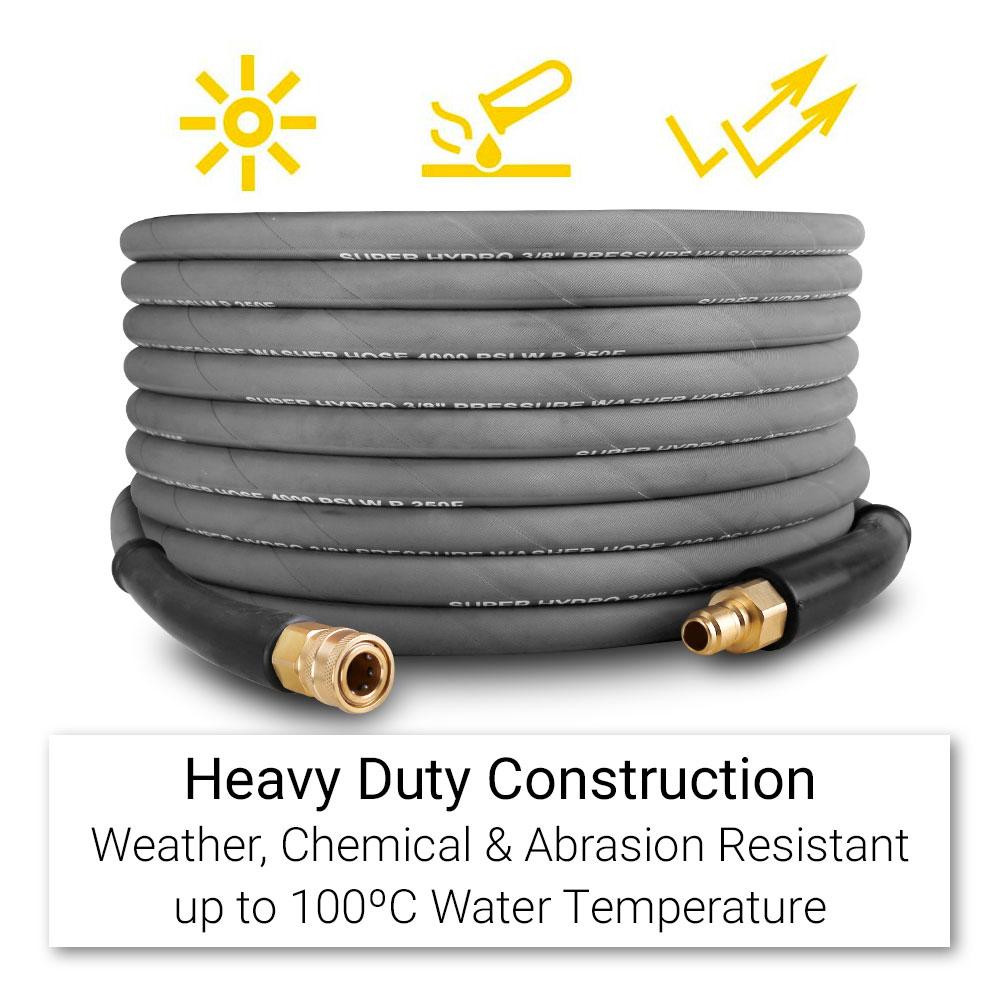 Super Hydro SHWH10 10m 3/8" High Pressure Wire Braided Hose – image 5