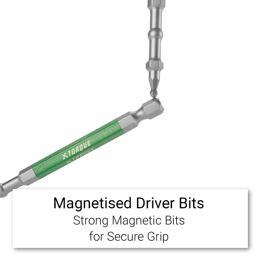 Xtorque XBP3HX100 5-Pack HEX 3 Ball Point 100mm Driver Bit Set – image 5