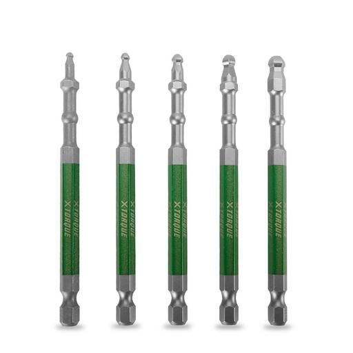 Xtorque XASSHX100 5pce HEX Assorted Ball Point 100mm Driver Bit Set – image 2