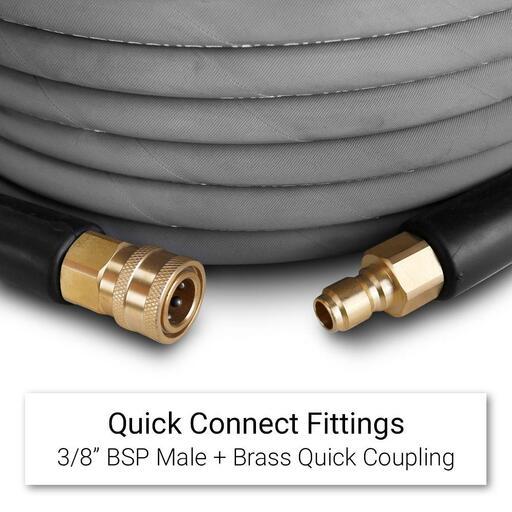 Super Hydro SHWH30 30m 3/8" High Pressure Wire Braided Hose – image 3