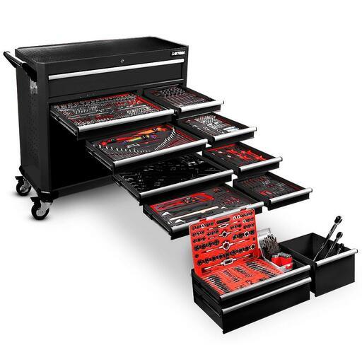 Daytona  D655PSB 655pce Mechanical Tool Set with 43" 12 Drawer Black Roller Cabinet