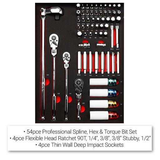 Daytona  D655PSB 655pce Mechanical Tool Set with 43" 12 Drawer Black Roller Cabinet – image 8
