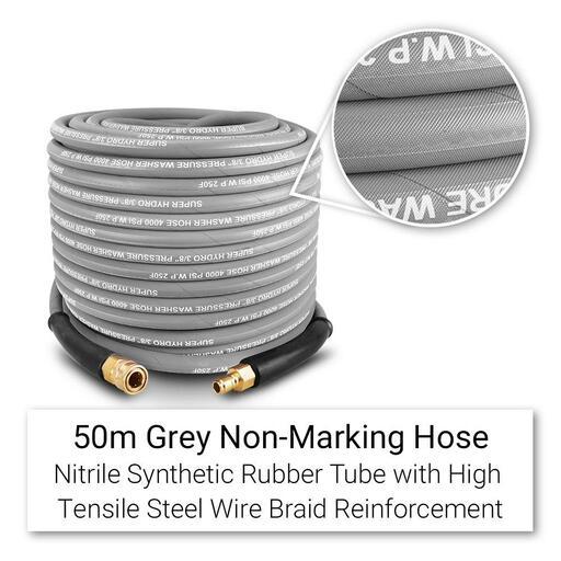Super Hydro SHWH50 50m 3/8" High Pressure Wire Braided Hose – image 2