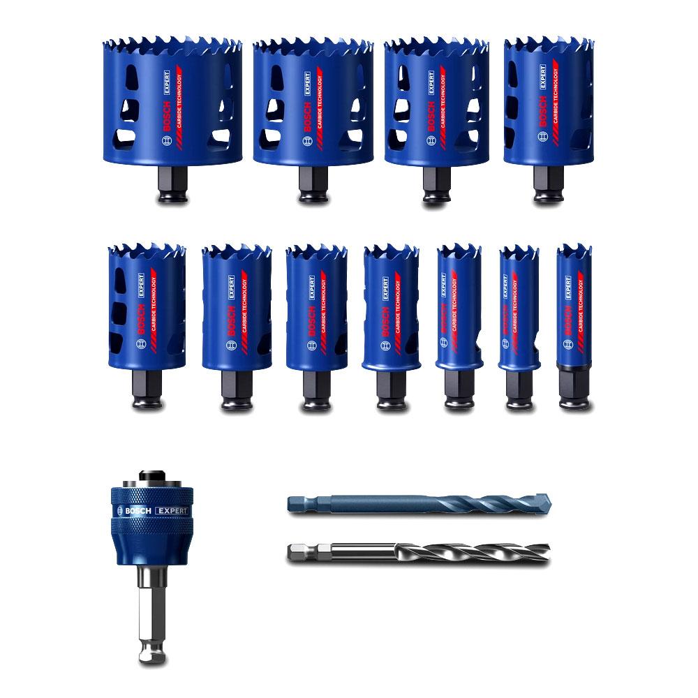 Bosch 2.608.900.448 EXPERT 14pce Tough Material Hole Saw Set – image 8