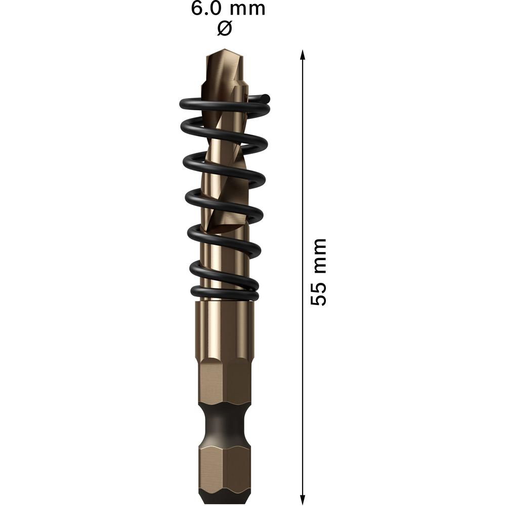 Bosch 2.608.900.503 EXPERT Holesaw Sheet Metal Carbide Pilot Drill / Spring – image 4