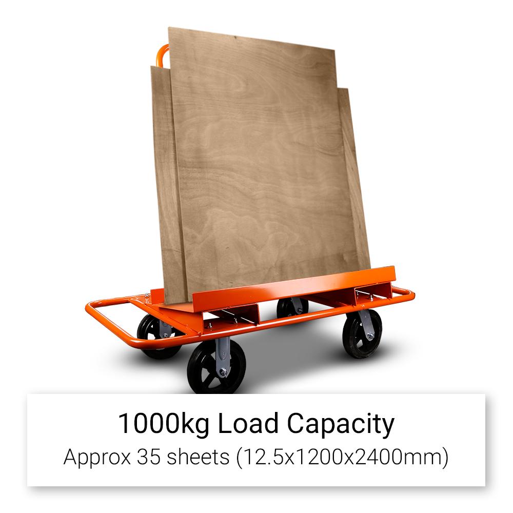 Techsmart TTP1000 1 Tonne Plasterboard and Panel Trolley Cart – image 2
