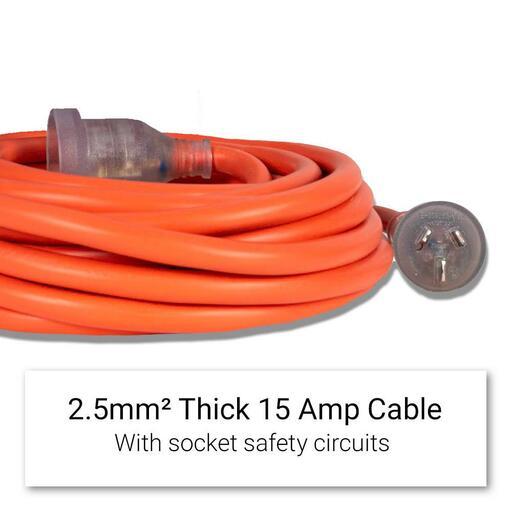 UNIMIG U51006 10m 2.5mm 15A Heavy Duty Extension Cable – image 3