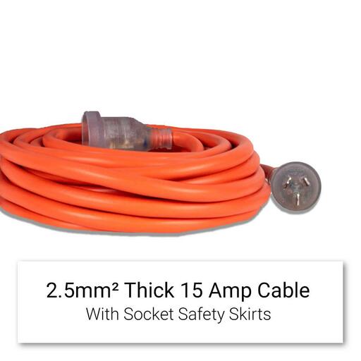 UNIMIG U51008 20m 2.5mm 15A Heavy Duty Extension Cable – image 3
