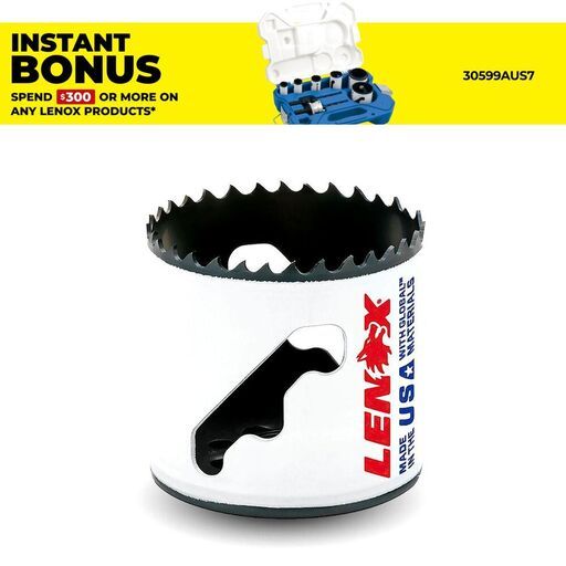 Lenox 3003434L 54mm (2-1/8") Speed Slot Bi-Metal Hole Saw 