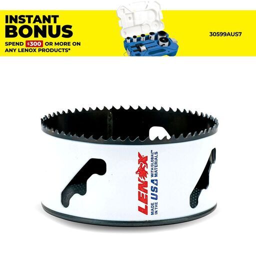 Lenox 3007070L 111mm (4-3/8") Speed Slot Bi-Metal Hole Saw 