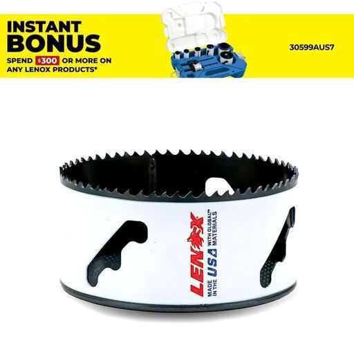 Lenox 3006868L 108mm (4-1/4") Speed Slot Bi-Metal Hole Saw 