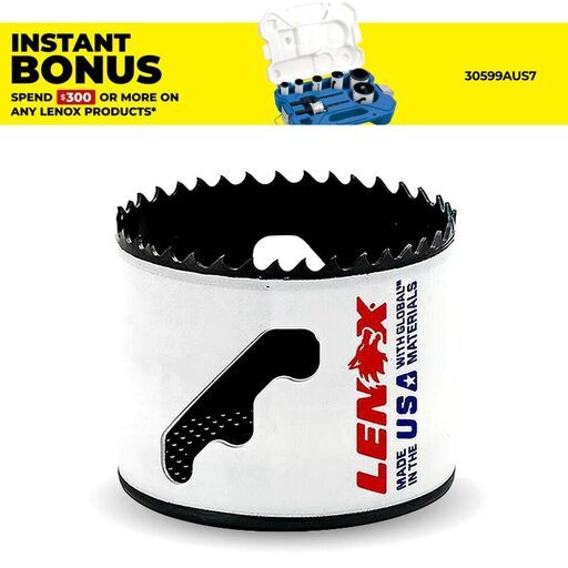 Lenox 3004141L 65mm (2-9/16") Speed Slot Bi-Metal Hole Saw 