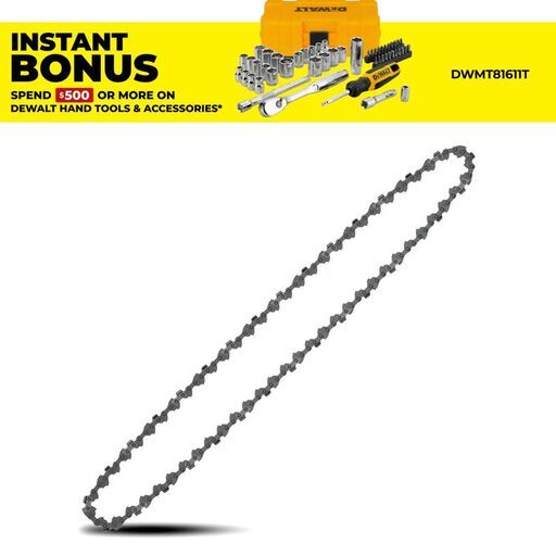 DeWalt DT20688-QZ 450mm (18") Chainsaw Chain to Suit DCMCS574