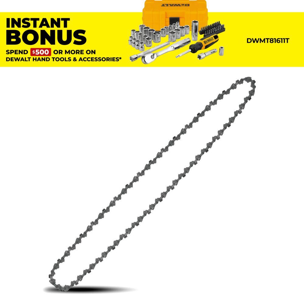 DeWalt DT20690-QZ 500mm (19") Chainsaw Replacement Chain to Suit DCMCS575 – image 1