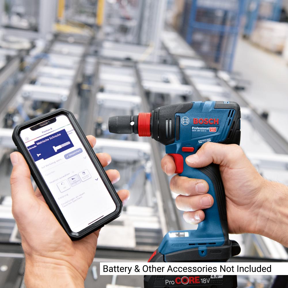 Bosch GDX 18V-210 C (0.615.990.N1R) 18V Li-ion Cordless Brushless 210Nm Impact Driver & Wrench - Skin Only – image 5